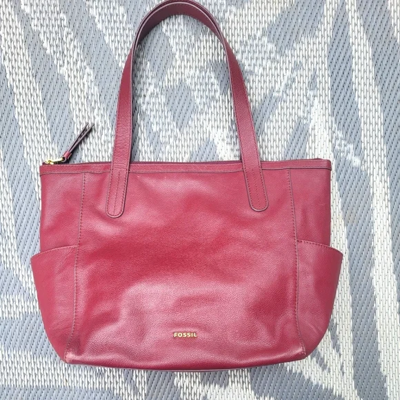 Fossil Mimi Large Leather Tote Bag - Picture 1 of 16